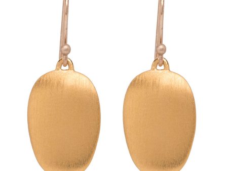 24K Gold Vermeil Small Chip Earrings Fashion