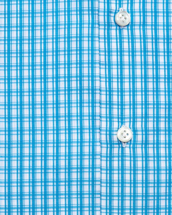 Aqua Overcheck Dress Shirt Online Hot Sale