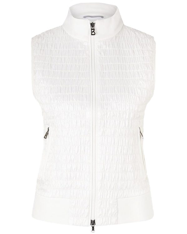 White Ylva Puffer Vest Discount