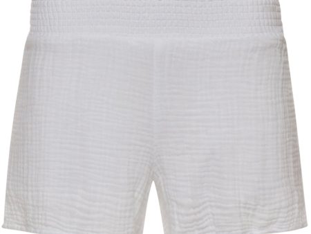 White Smocked Peggy Short Online Hot Sale