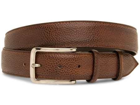 Capitano Cioccolato Medio Grain Leather Belt For Cheap