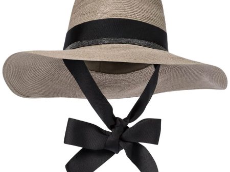 Beige Monili Trimmed Woven Hat For Cheap