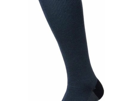 Tewkesbury Cotton Over the Calf Socks in Navy Online Sale